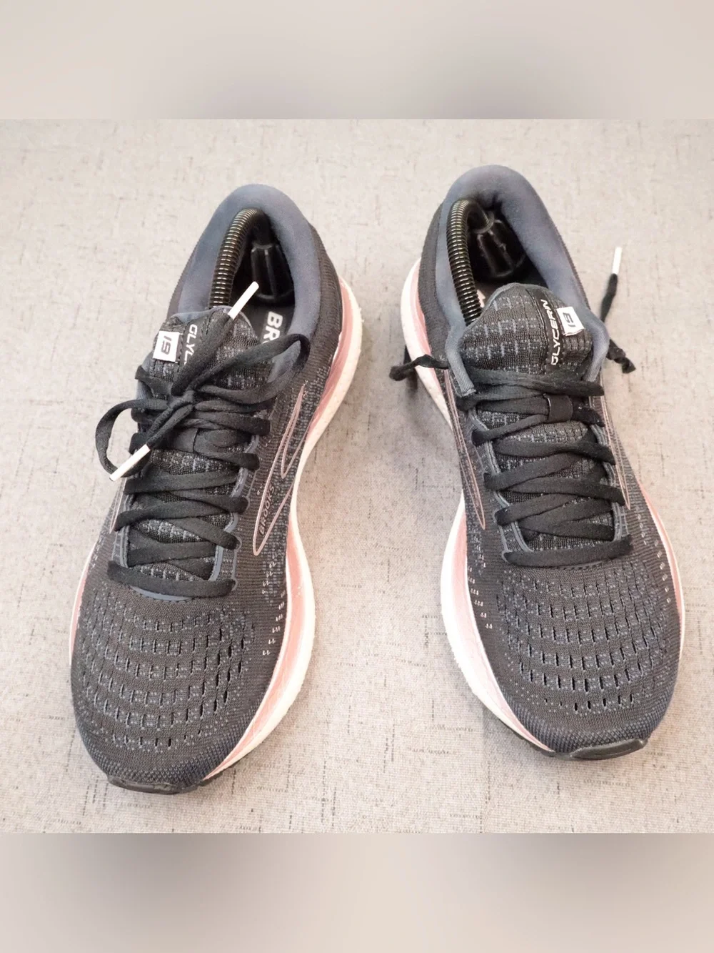 Brooks Glycerin GTS 19 Women's Running Shoes Size 11 Wide (D) Black Metallic